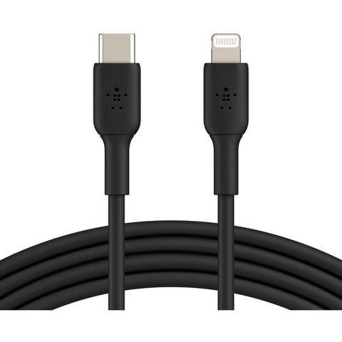 Belkin USB-C to Lightning Cable (1m / 3.3ft, Black) CAA003BT1MBK