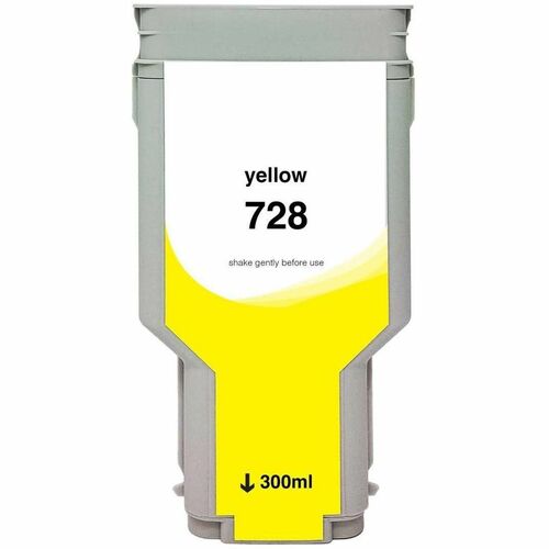Clover Technologies WF Non-OEM New Yellow Wide Format Ink Cartridge for HP 728 (F9K15A) WH728Y
