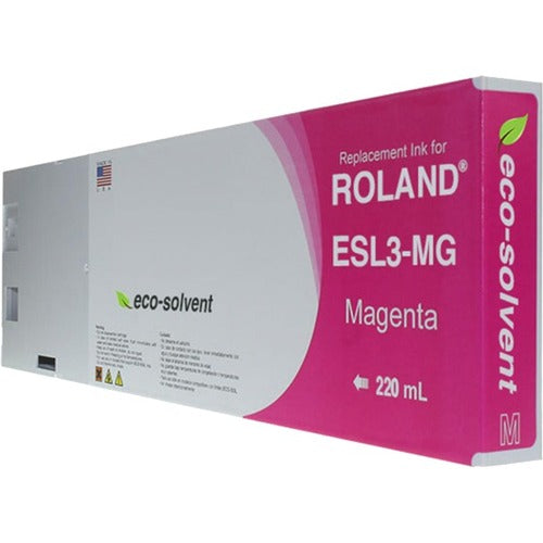 Clover Technologies WF Non-OEM New Magenta Wide Format Inkjet Cartridge for Roland ESL3-MG WRES3M