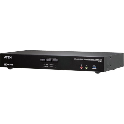 ATEN 2-Port USB 3.0 4K HDMI Dual Display KVMP Switch CS1842