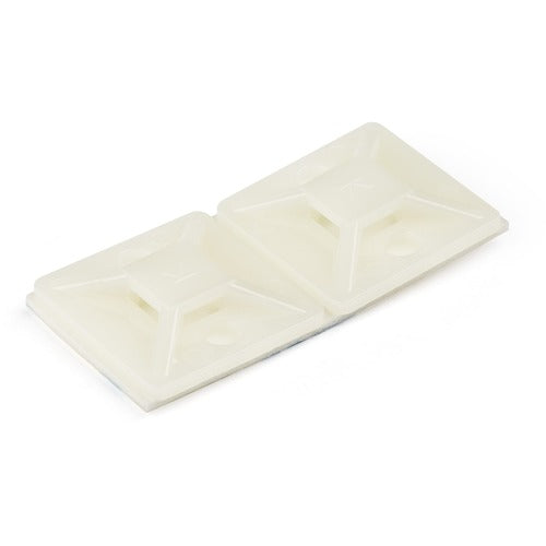 StarTech.com 100 Pack Cable Tie Mounts with Adhesive Tape for 0.18 in. (4.6 mm) Wide Ties CBMCTM2