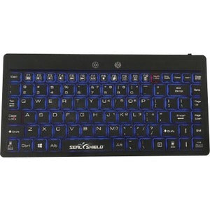 Seal Shield Silk Mini Glow Waterproof Silicone Backlit Keyboard SW89G