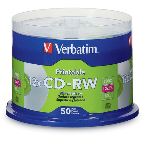 Verbatim DataLife Plus Silver Inkjet Printable CD-RW 95159