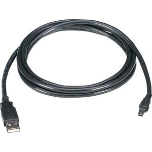 Black Box USB 2.0 Cable - Type A Male to Type Mini-B Male, Black, 6-ft. (1.8-m) USB06-0006