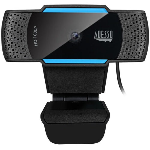 Adesso 1080P HD Auto Focus Webcam with Built-in Dual Microphone CYBERTRACK H5-TAA
