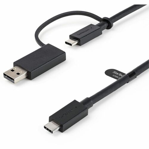 StarTech.com 3ft USB-C Cable with USB-A Adapter - 2-in-1 Hybrid Dock Cable USBCCADP