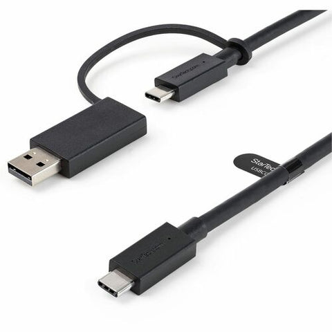 StarTech.com 3ft USB-C Cable with USB-A Adapter - 2-in-1 Hybrid Dock Cable USBCCADP