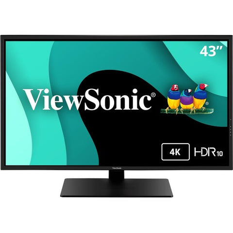 ViewSonic VX4381-4K - 43" 4K UHD Monitor with HDR10, HDMI and DisplayPort VX4381-4K