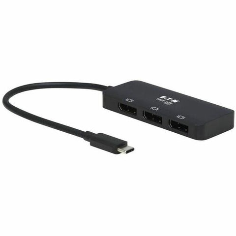 Tripp Lite by Eaton U444-3DP-MST USB-C Adapter, Triple Display, Black U444-3DP-MST