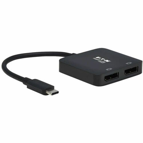 Tripp Lite by Eaton U444-2DP-MST4K6 USB-C Adapter, Dual Display, Black U444-2DP-MST4K6