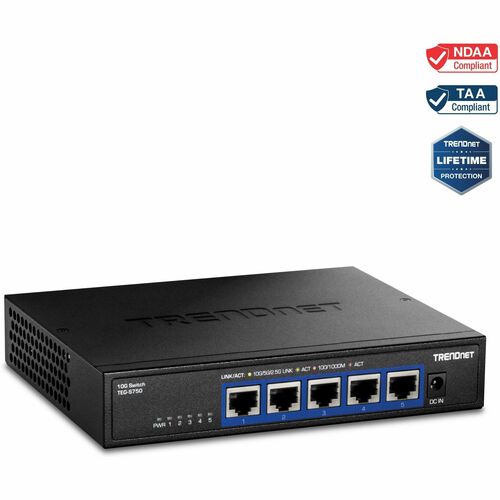 TRENDnet 5-Port 10G Switch TEG-S750