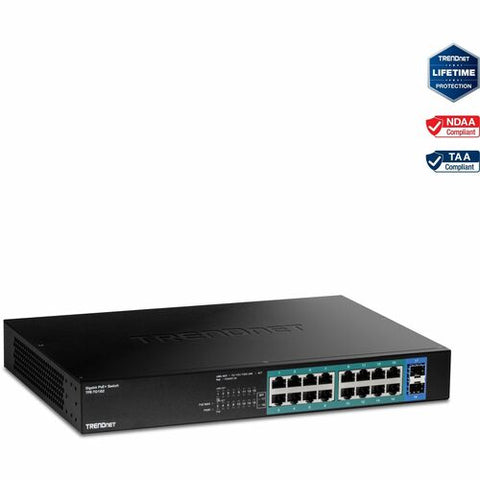 TRENDnet 18-Port Gigabit PoE+ Switch TPE-TG182