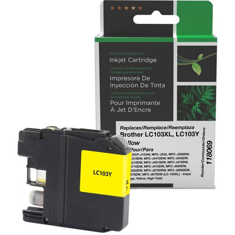 Clover Technologies Inkjet Cartridge - Alternative for Brother -  (BRO LC103XL) Yellow High Yield 118069