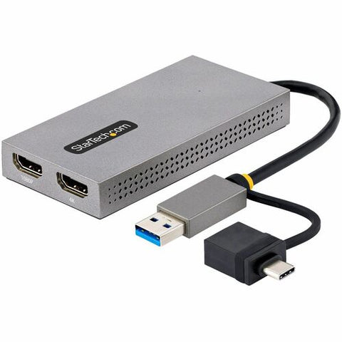 StarTech.com USB-A/USB-C to Dual HDMI Adapter 107B-USB-HDMI