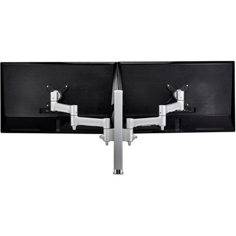 Atdec 400mm post with two 460mm monitor arms. Load: 0-12kg AWMS-2-4640-F-S