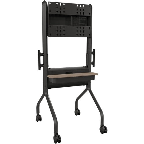 Chief Voyager Height Adjustable AV Cart - For 50-75" LCD Displays - Black LSCUB