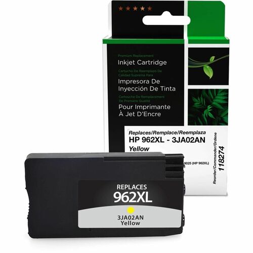 CIG Remanufactured High Yield Yellow Ink Cartridge for HP 962XL (3JA02AN) 118274