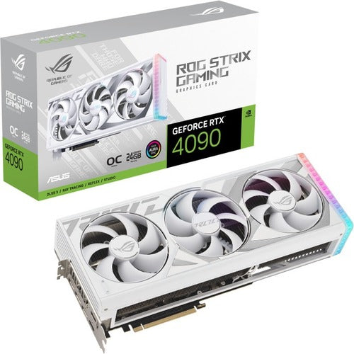 Asus ROG Strix GeForce RTX 4090 24GB GDDR6X White OC Edition Graphic Card ROG-STRIX-RTX4090-O24G-WHITE