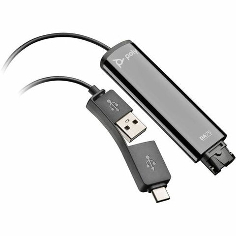 Poly DA75 USB to QD Black Adapter TAA 786C6AA