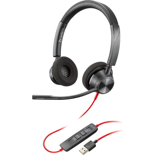 Poly Blackwire 3325 Microsoft Teams Certified USB-A Headset 76J21AA