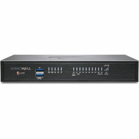 SonicWall TZ670 Network Security/Firewall Appliance 03-SSC-1254