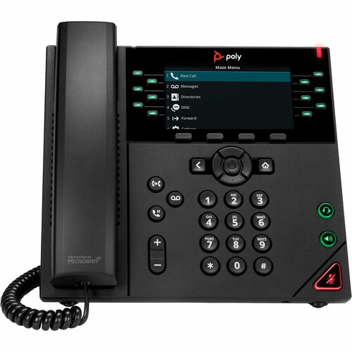 Poly VVX 450 12-Line IP Phone and PoE-enabled 8B1L7AA#AC3