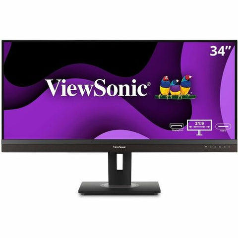 ViewSonic VG3456A 34" IPS LCD WQHD Monitor (HDMI, DP, and USB-C) VG3456A