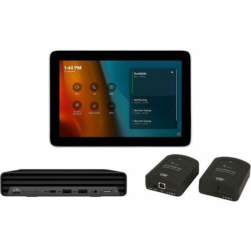 Poly Microsoft Teams Room Base Kit HP Mini PC with GC8 Cat5e Extender (ABA) 9J686AA