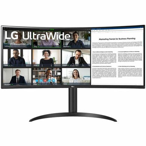 LG 34" UltraWide QHD Curved Monitor with USB Type-C 34WR55QC-B