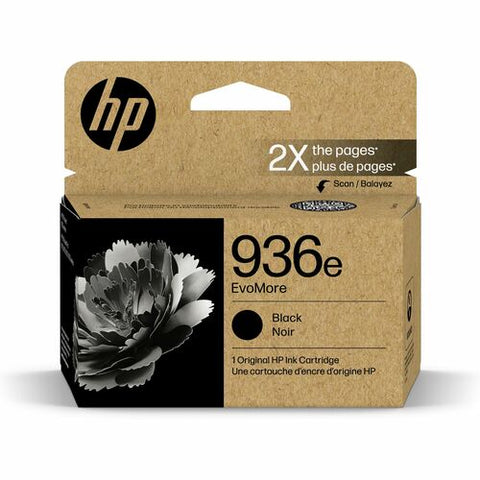 HP 936e EvoMore Black Original Ink Cartridge, 4S6V6LN 4S6V6LN#180