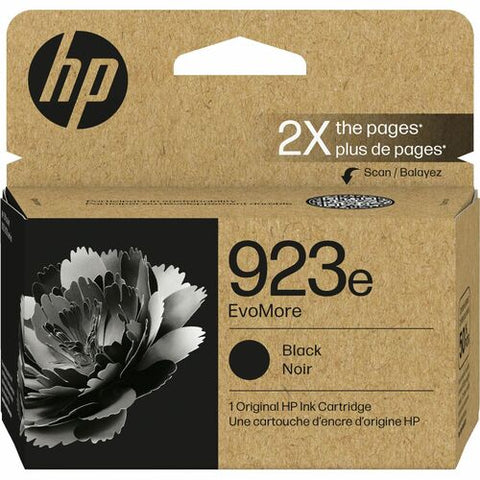 HP 923e EvoMore Black Original Ink Cartridge 4K0T7LN#180