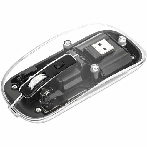 Manhattan Transparent Rechargeable Wireless USB Mouse 190268