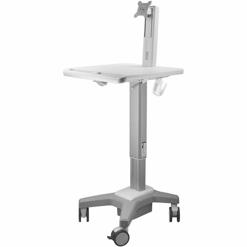 Amer Mounts Light Pedestal Medical Cart with Display Mount (Max Load 34.17 lbs) MCLP1MH