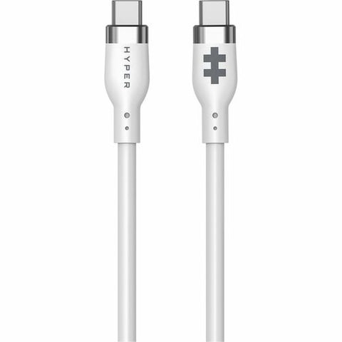 Targus HyperJuice USB-C Silicone Charging Cable (1.5m/5ft) - White HJ4011WHGL