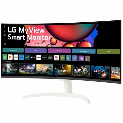 LG MyView 34SR60QC-W Widescreen Smart LED Monitor 34SR60QC-W