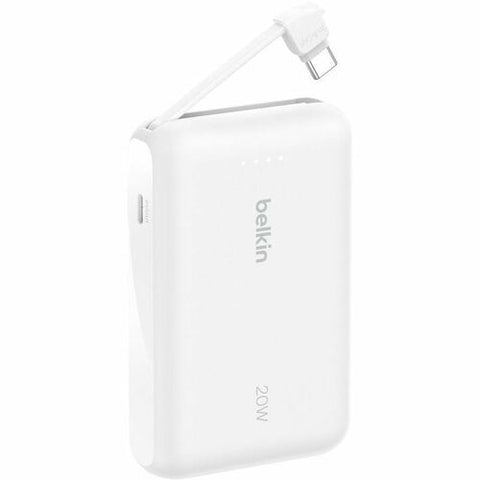 Belkin BoostCharge Power Bank 10K with Integrated Cable BPB021FQWH