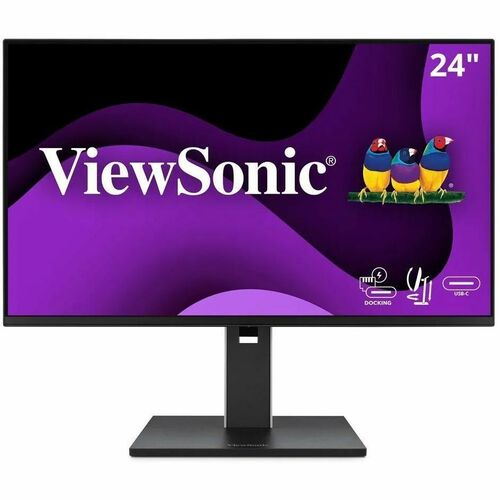 ViewSonic 24'' 1080p IPS Ergonomic Docking Monitor | 100W USB-C, RJ45, Daisy Chain VG2458