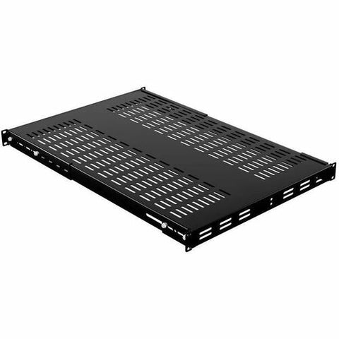 IOGEAR Adjustable Depth Heavy Duty Fixed Rack Shelf - Vented GRSH01