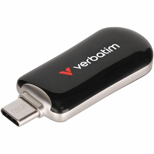Verbatim 128GB Plectra USB-C Flash Drive - Black 30225