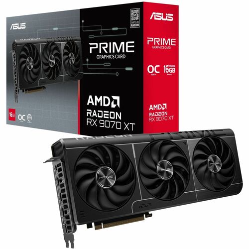 Asus Prime Radeon RX 9070 XT OC Edition 16GB GDDR6 Graphic Card PRIME-RX9070XT-O16G