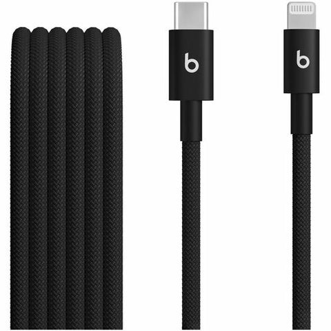 Beats by Dr. Dre USB-C to Lightning Woven Cable (1.5 m / 5 ft.) - Bolt Black MDGK4LL/A