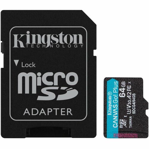 Kingston Canvas Go! Plus 64GB microSDXC Card SDCG4/64GB
