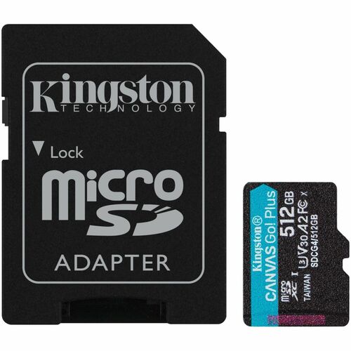 Kingston Canvas Go! Plus 512GB microSDXC Card SDCG4/512GB