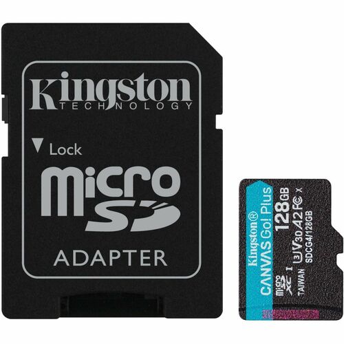 Kingston Canvas Go! Plus 128GB microSDXC Card SDCG4/128GB