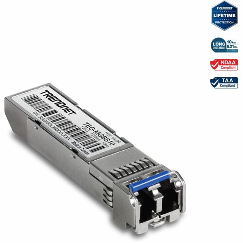 TRENDnet Mini GBIC Single-mode LX (10KM) Module TEG-MGBS10