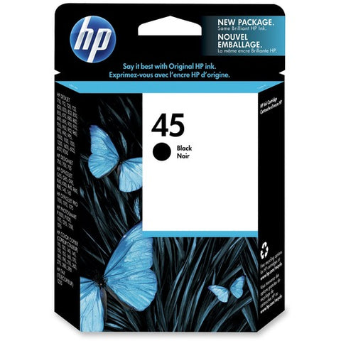 HP 45 Black Ink Cartridge 51645A#140