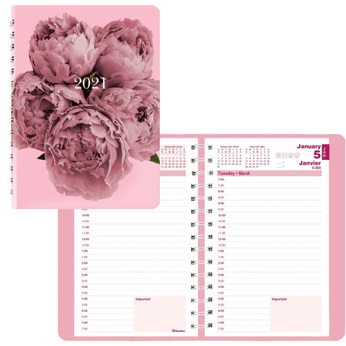 Blueline Pink Ribbon Daily Diary C1504W95BT