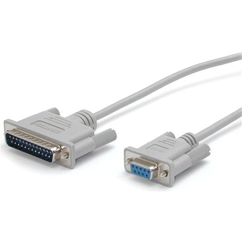StarTech.com 6 ft DB25 to DB9 Serial Modem Cable - M/F MC6MF