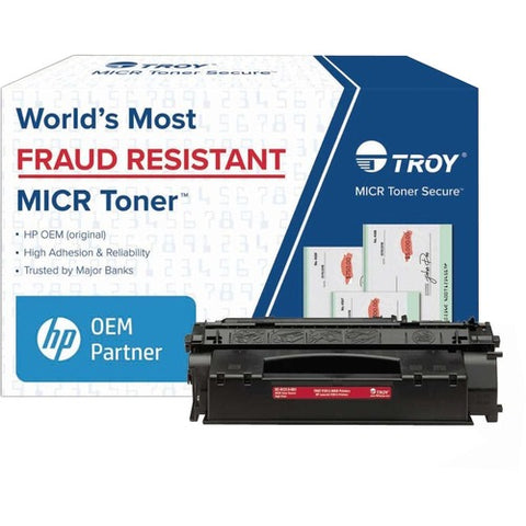 Troy Remanufactured MICR Toner Secure Cartridge Alternative For HP 53X (Q7553X) 02-81213-001