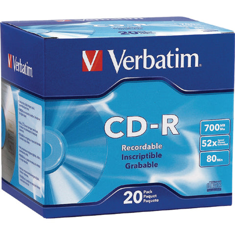 Verbatim 94936 52x CD-R Media 94936-10X20PK